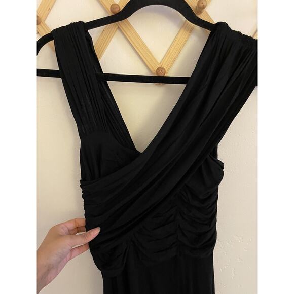 Anthropologie Black One-Shoulder Mini Dress - Picture 4 of 12
